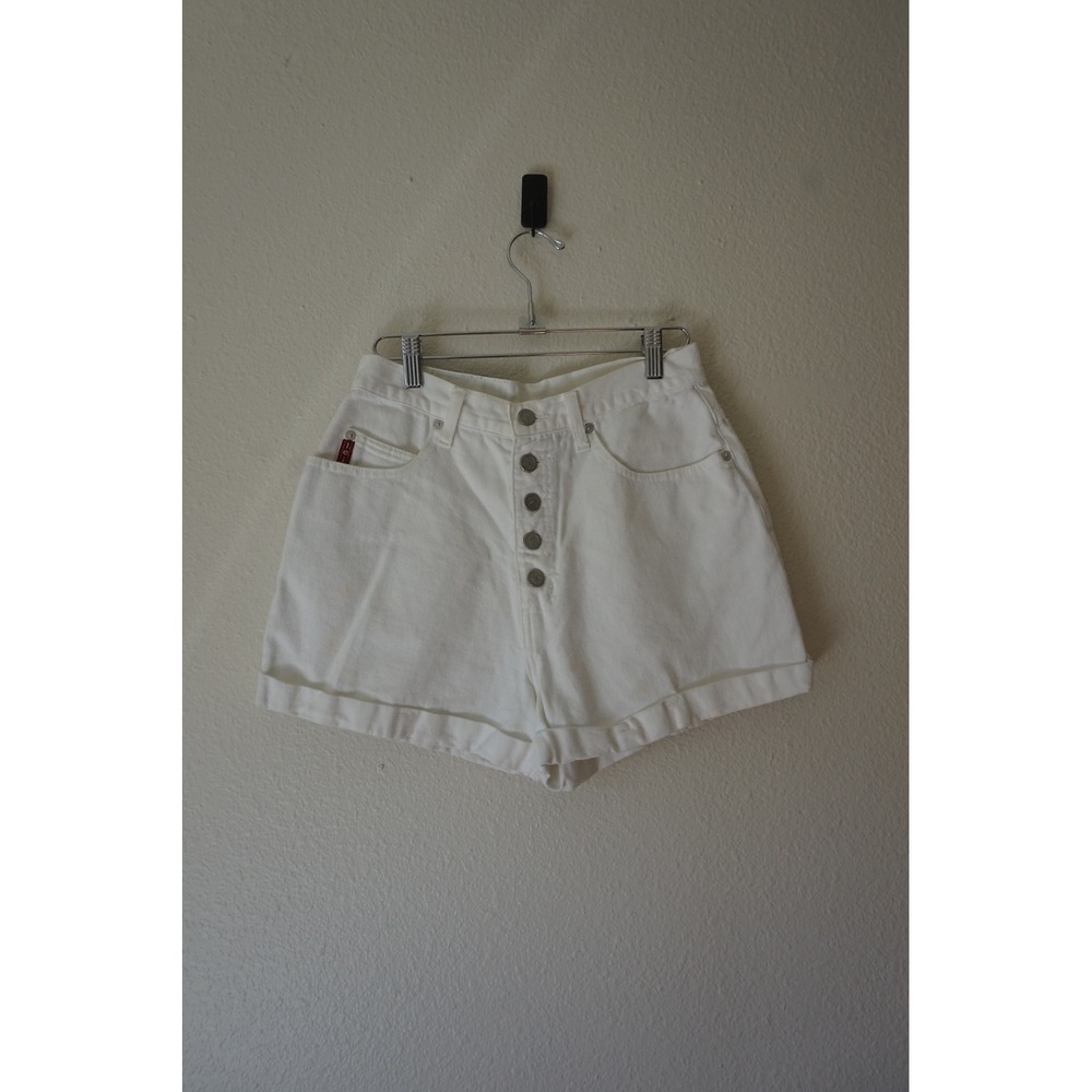 L.E.I.‎ Denim Shorts Cotton Vintage 90s minimalist High Waisted White Size 9